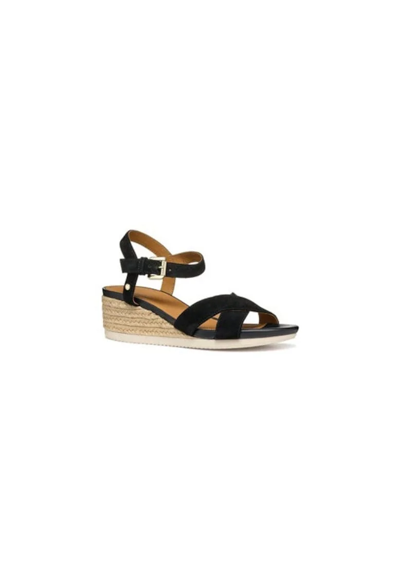 Espadrile dama  304460012, Piele naturala, Negru, Negru