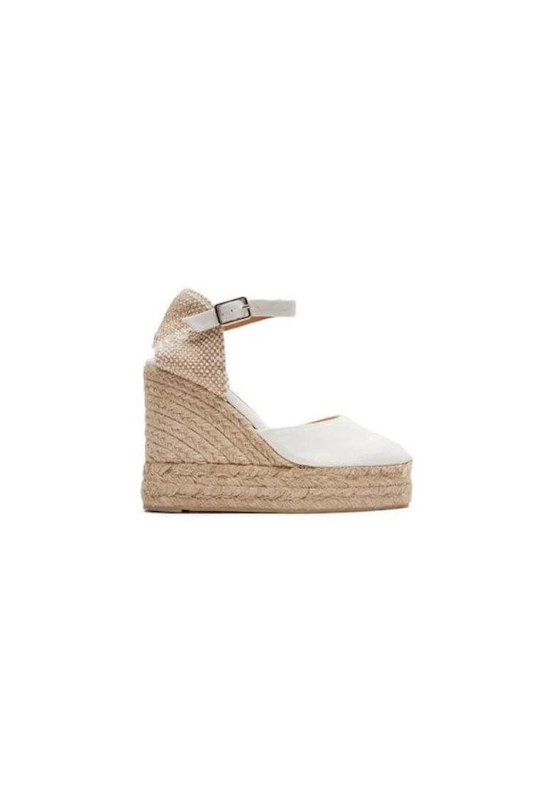 Espadrile dama  304059322, Textil, Alb, Alb