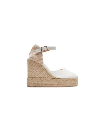 Espadrile dama  304059322, Textil, Alb, Alb