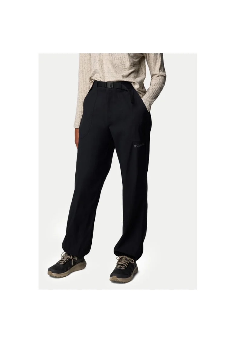 Pantaloni dama,  303980924, Nylon, Negru, Negru