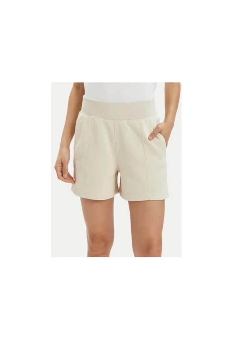 Pantaloni scurti dama,  303384791, Bumbac/Poliester, Alb, Alb