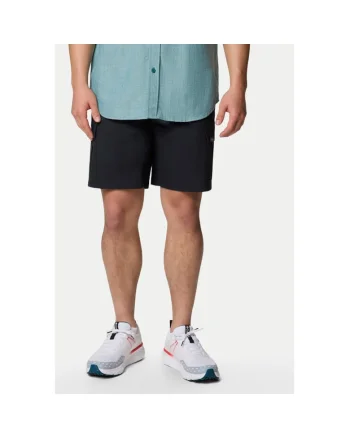 Pantaloni scurti barbati,  304693526, Bumbac, Negru, Negru