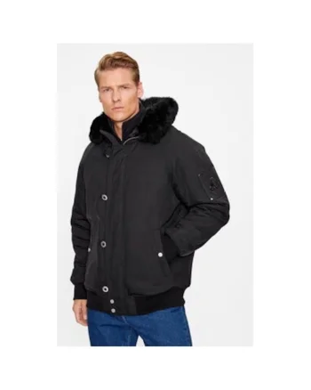 Geaca barbati,  303491451, Nylon, Negru, Negru