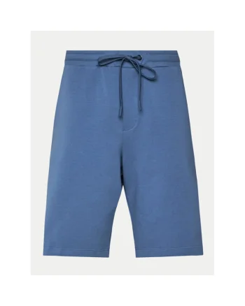 Pantaloni scurti barbati,  303703455, Bumbac, Albastru, Albastru