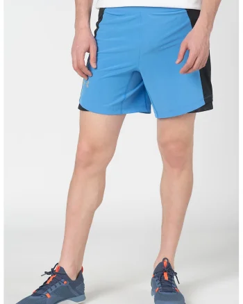 Pantaloni scurti cu model 2in1, pentru alergare Qualifier, Albastru