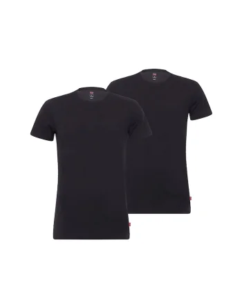 Set de tricouri slim fit de casa - 2 piese, Negru