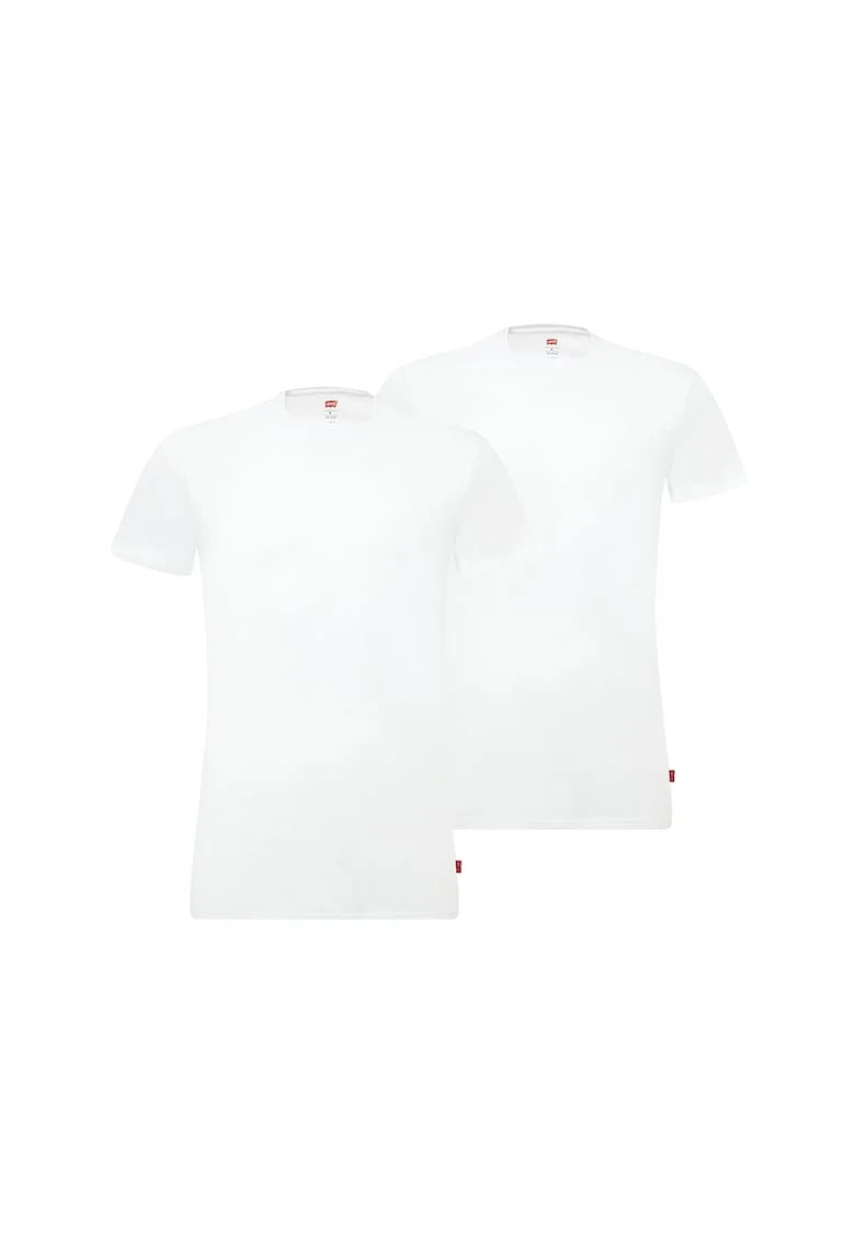 Set de tricouri slim fit de casa - 2 piese, Alb