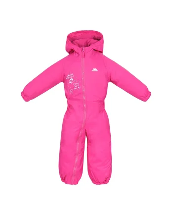 Salopeta impermeabila cu gluga si vatelina Dripdrop, Fucsia