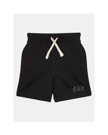 Pantaloni scurti baieti,  304145292, Bumbac/Poliester, Negru, Negru