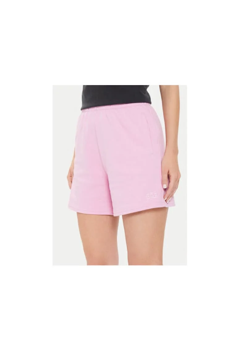 Pantaloni scurti dama,  304357770, Bumbac/Poliester, Roz, Roz