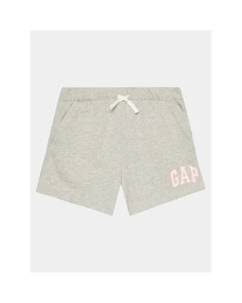Pantaloni scurti fete,  304145254, Bumbac/Poliester, Gri, Gri