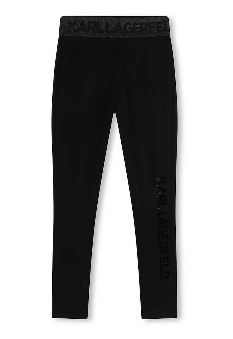 Colanti cu banda logo, Negru,