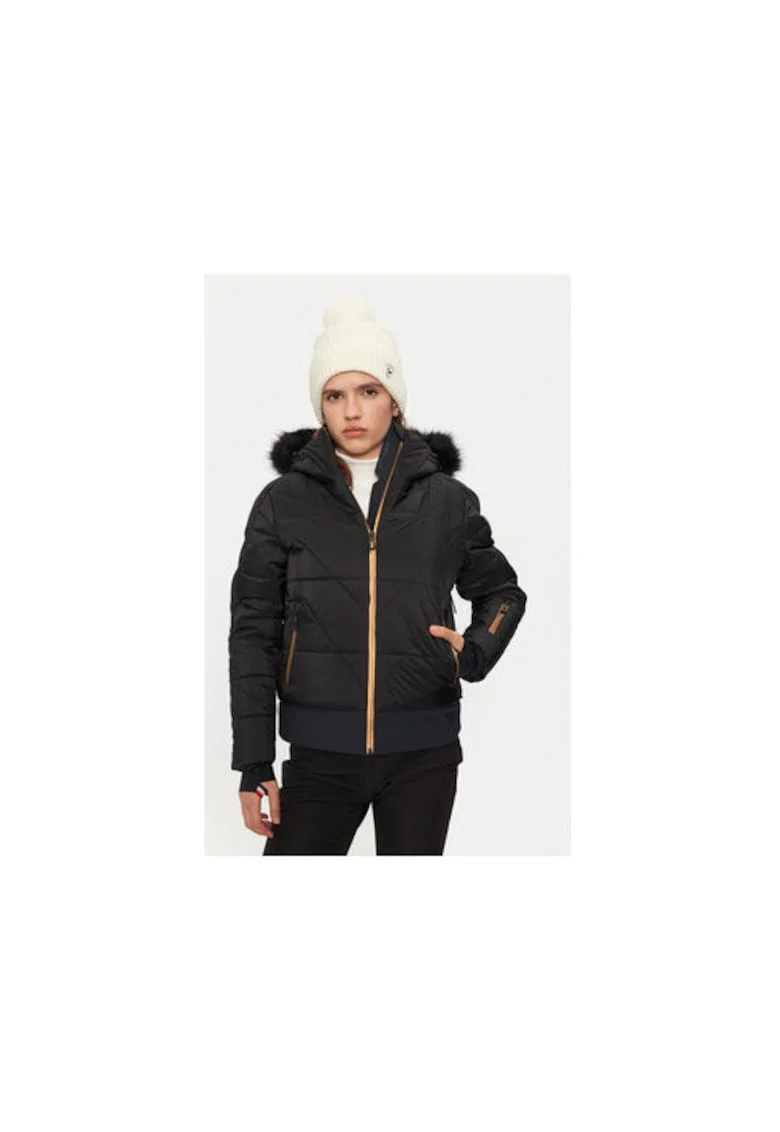 Geaca ski dama,  304735660, Poliamida, Negru, Negru