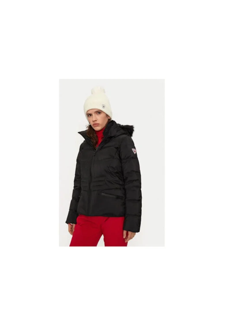 Geaca ski dama,  304735646, Poliamida, Negru, Negru