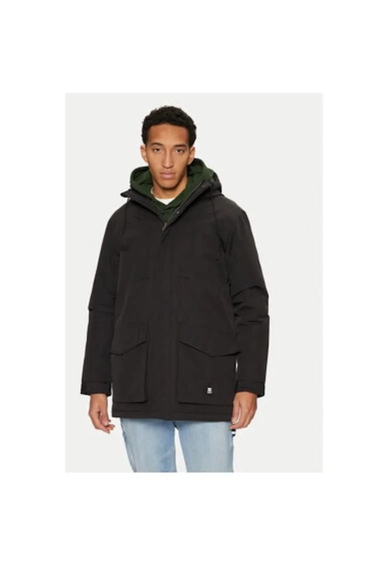 Geaca barbati,  303978518, Bumbac/Nylon, Negru, Negru