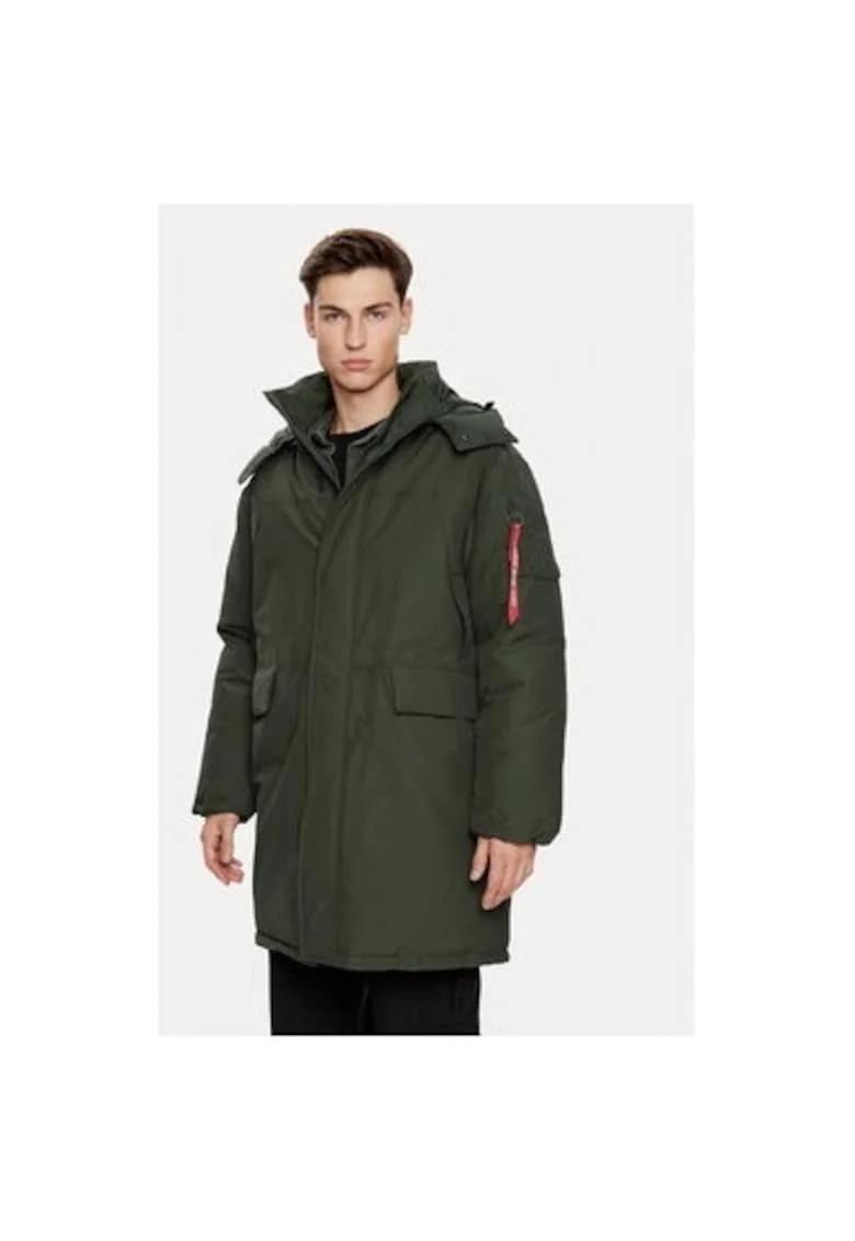 Jacheta barbati,  304544040, Bumbac/Nylon, Verde, Verde