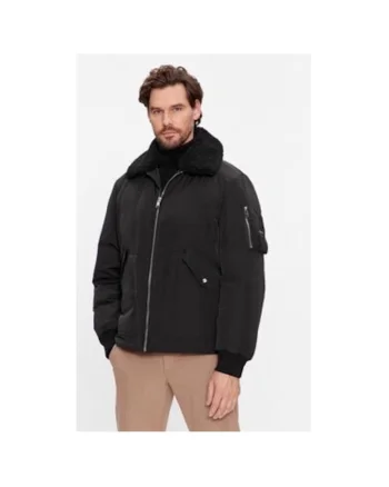 Geaca barbati,  302939381, Poliester reciclat, Negru, Negru