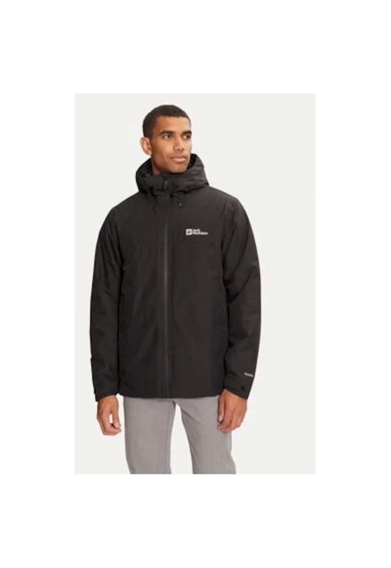 Geaca barbati,  303953362, Poliester reciclat, Negru, Negru