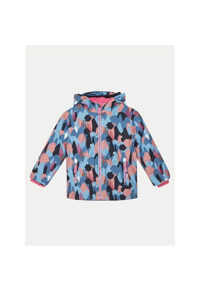Geaca ski fete,  304122323, Poliester, Multicolor, Multicolor