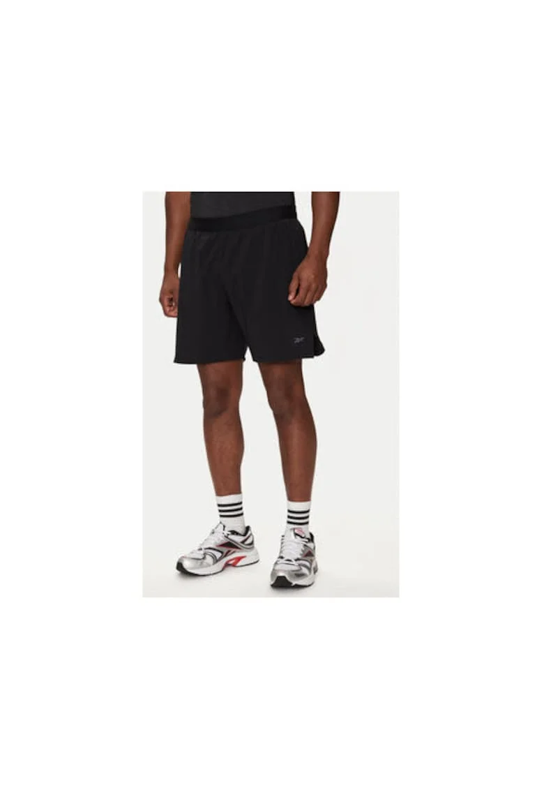 Pantaloni scurti barbati,  304553370, Poliester, Negru, Negru