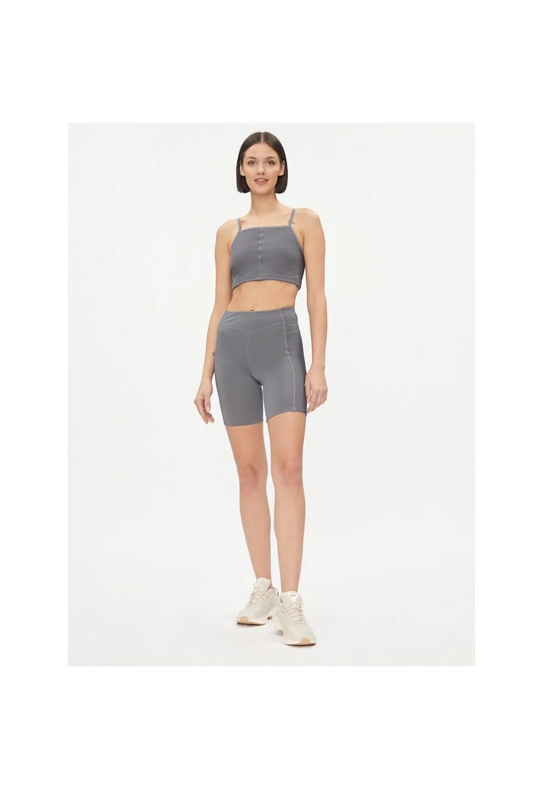 Pantaloni scurti sport dama,  302536887, Poliester, Gri