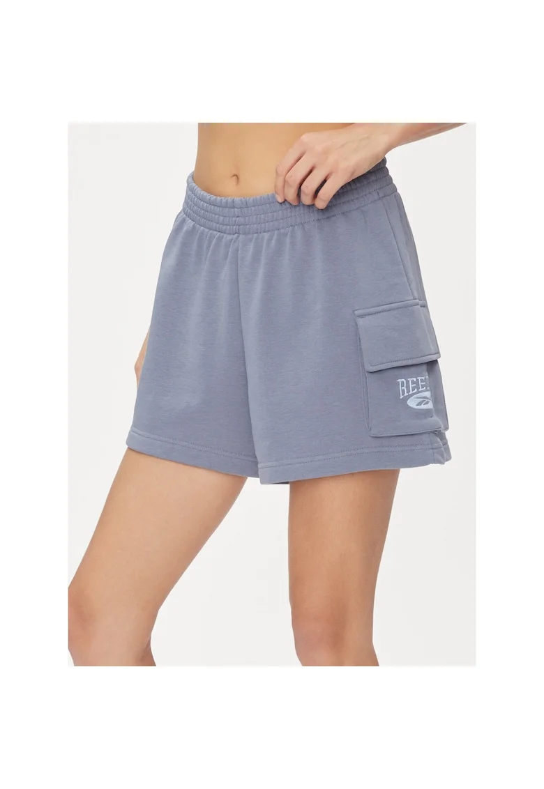 Pantaloni scurti sport dama,  302534050, Bumbac, Albastru