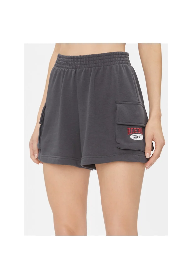 Pantaloni scurti sport dama,  302536221, Bumbac, Gri