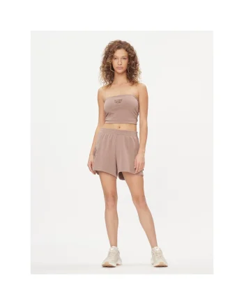 Pantaloni scurti sport dama,  302536184, Bumbac, Bej