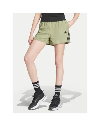 Pantaloni scurti dama,  303899387, Poliester reciclat, Verde, Verde