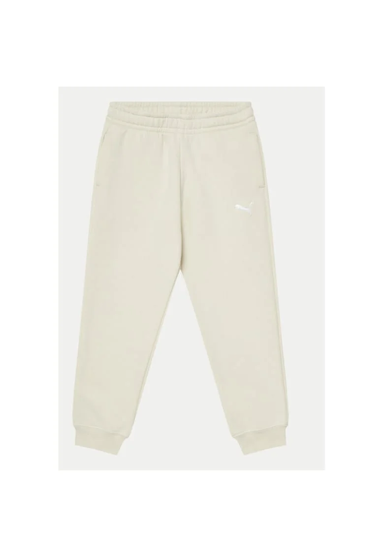 Pantaloni fete,  304580536, Bumbac/Poliester reciclat/Bumbac, Bej, Bej