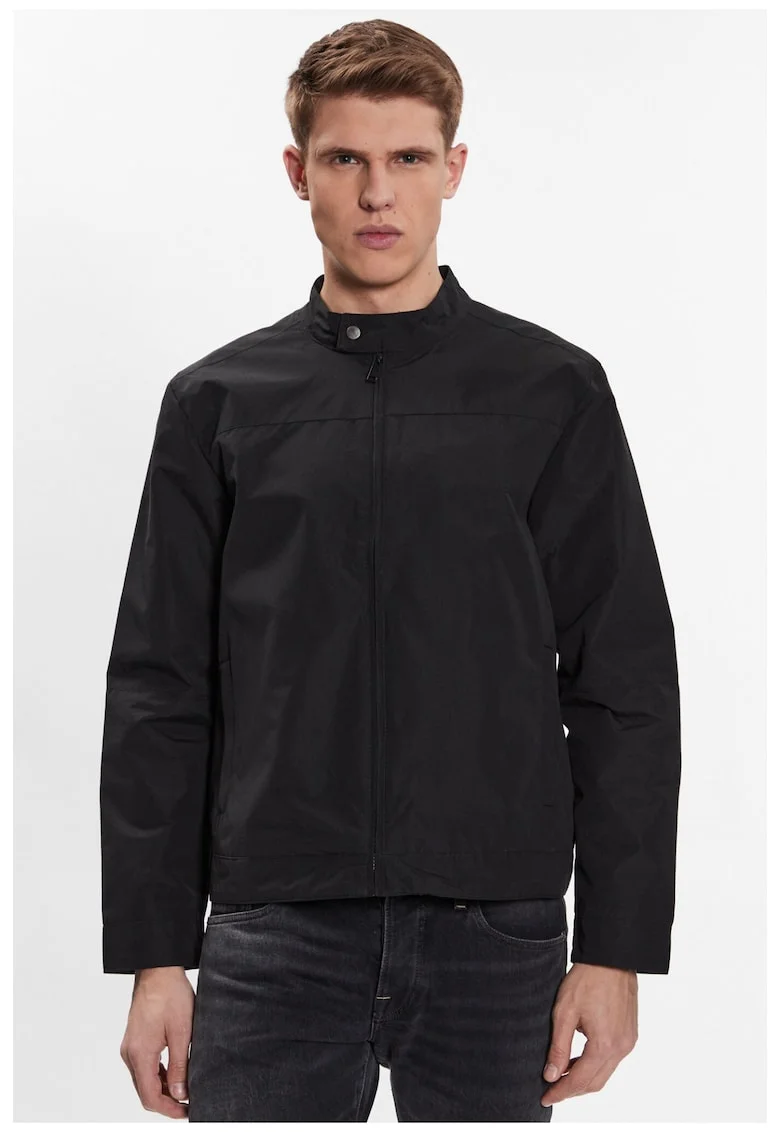 Jacheta bomber barbati,  302349784, Poliester, Negru, Negru