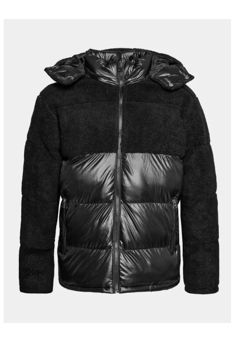 Geaca barbati,  303340094, Poliester, Negru