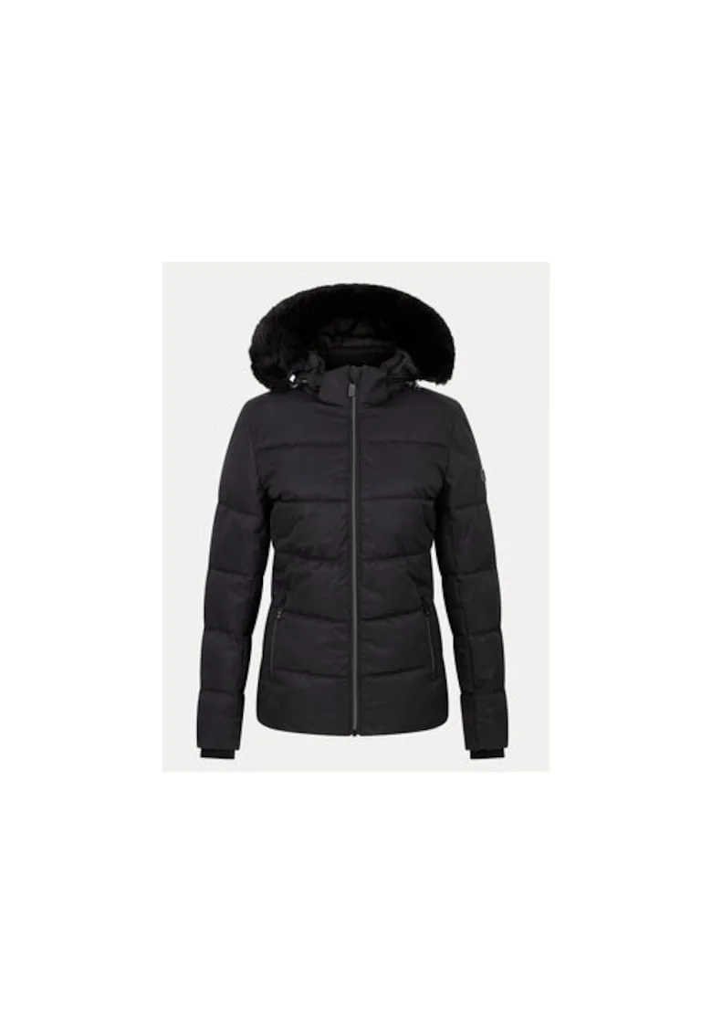 Geaca ski dama,  304336294, Poliester reciclat, Negru, Negru