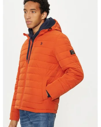Geaca barbati,  304797897, Nylon, Portocaliu, Portocaliu
