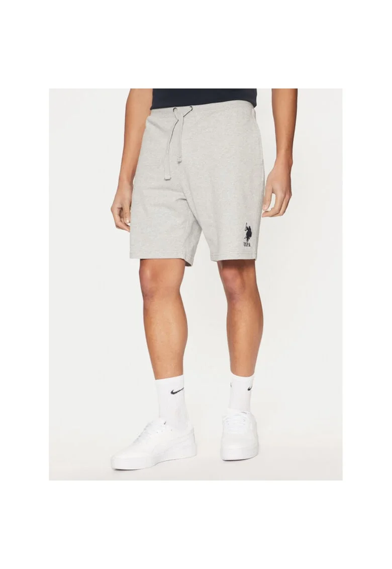 Pantaloni scurti barbati,  305230270, Bumbac, Gri, Gri