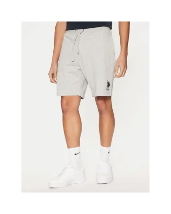 Pantaloni scurti barbati,  305230270, Bumbac, Gri, Gri
