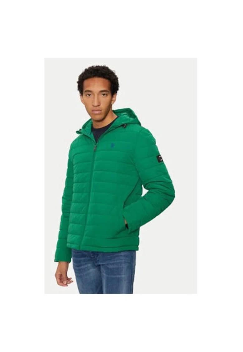 Geaca barbati,  304797903, Nylon, Verde, Verde