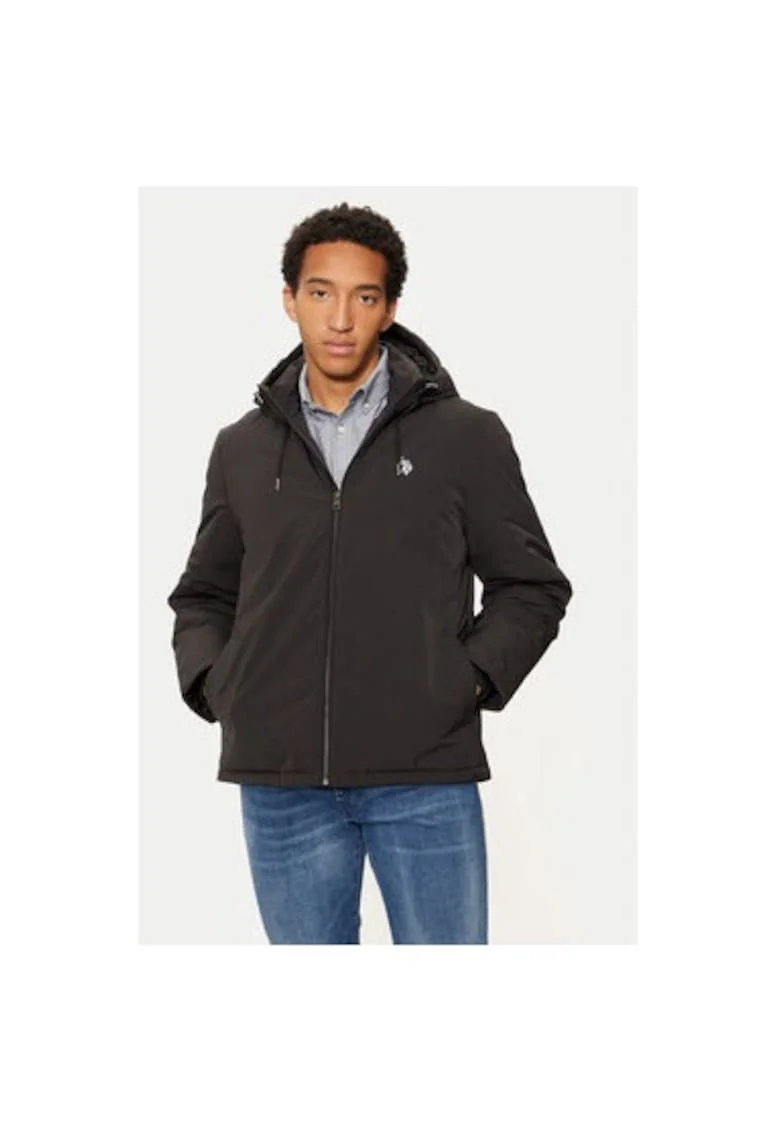 Geaca barbati,  304798009, Poliester, Negru, Negru