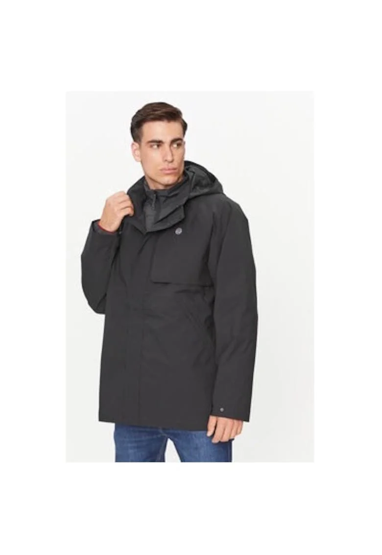 Geaca barbati,  303284305, Poliester, Negru, Negru