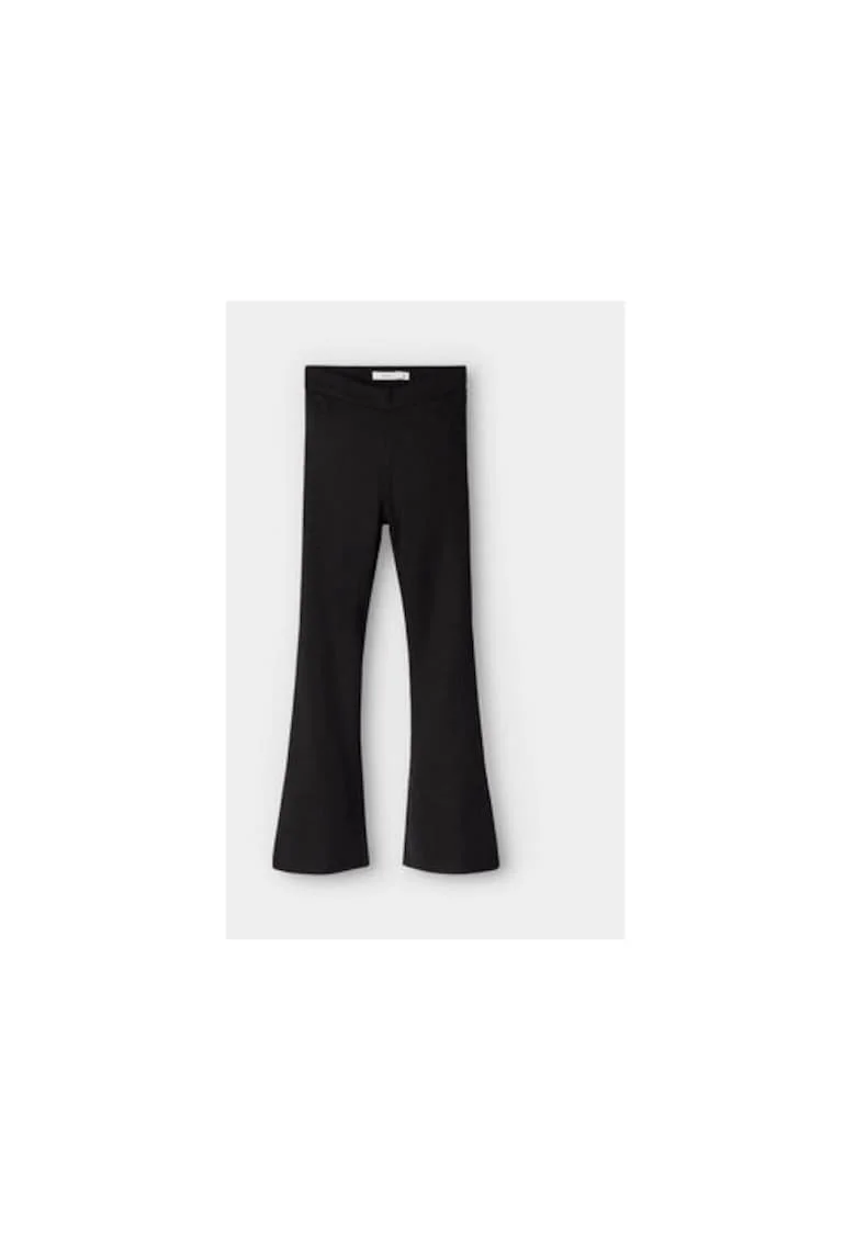 Pantaloni fete,  303697556, Viscoza/Poliester, Negru, Negru