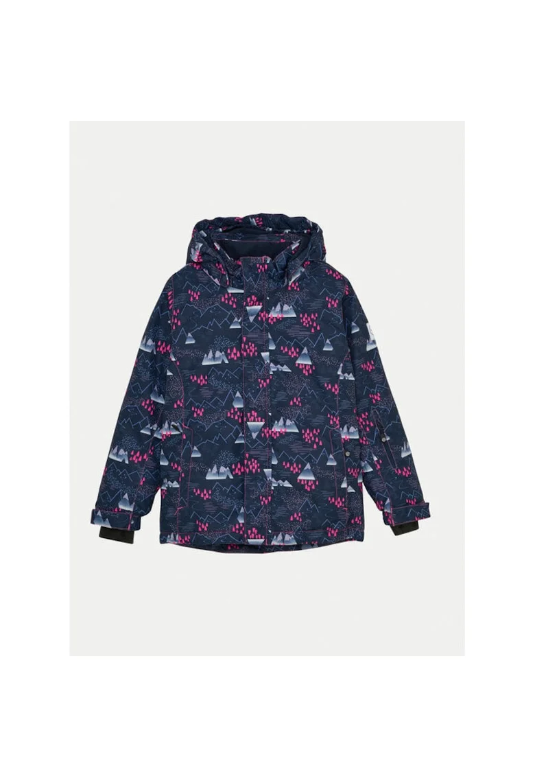 Geaca ski fete,  304424564, Poliester reciclat, Multicolor, Multicolor