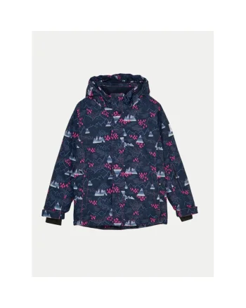 Geaca ski fete,  304424564, Poliester reciclat, Multicolor, Multicolor