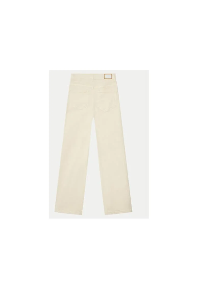 Pantaloni fete,  304704628, Bumbac, Bej, Bej