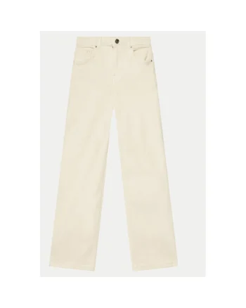 Pantaloni fete,  304704628, Bumbac, 140 CM, Bej