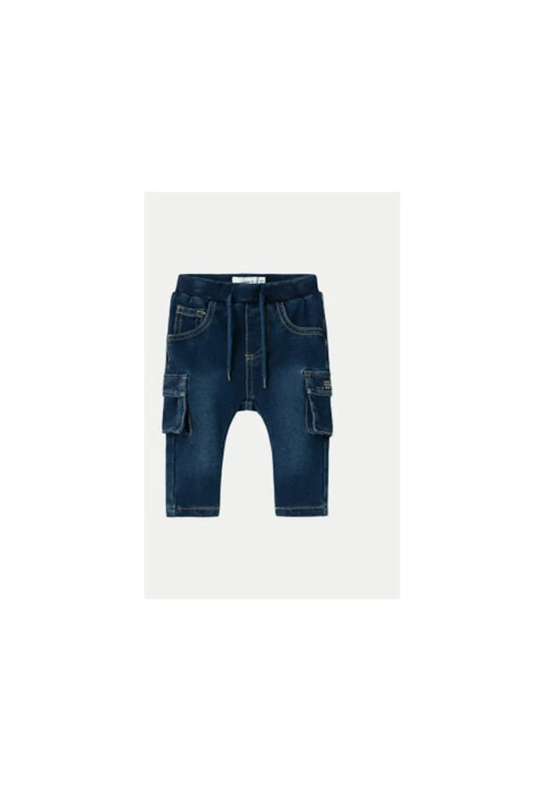 Pantaloni baieti,  304434532, Bumbac/Poliester, Albastru, Albastru