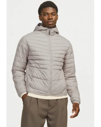 Jack&Jones Geaca din puf Estate 12256983 Gri Regular Fit, Poliester