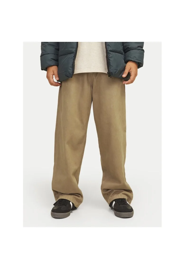 Jack&Jones Junior Pantaloni din material Alex 12262926 Maro Loose Fit, Bumbac