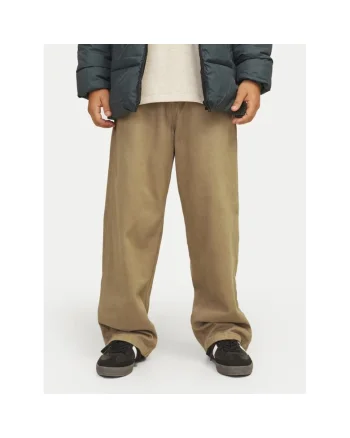 Jack&Jones Junior Pantaloni din material Alex 12262926 Maro Loose Fit, Bumbac