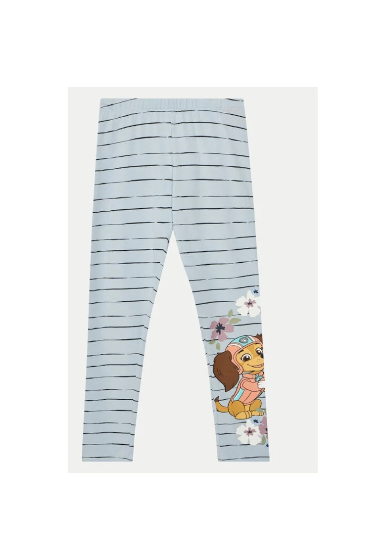 Pantaloni fete,  304719080, Bumbac, Albastru, Albastru