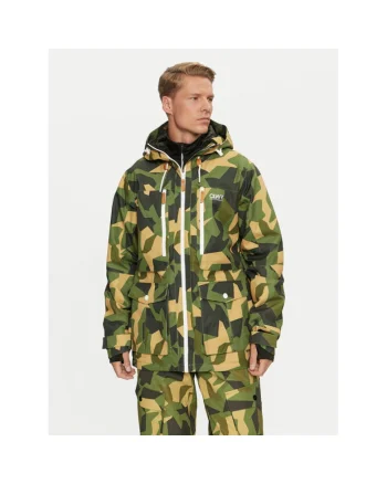 Geaca ski barbati,  304704024, Poliester reciclat, Multicolor, Multicolor